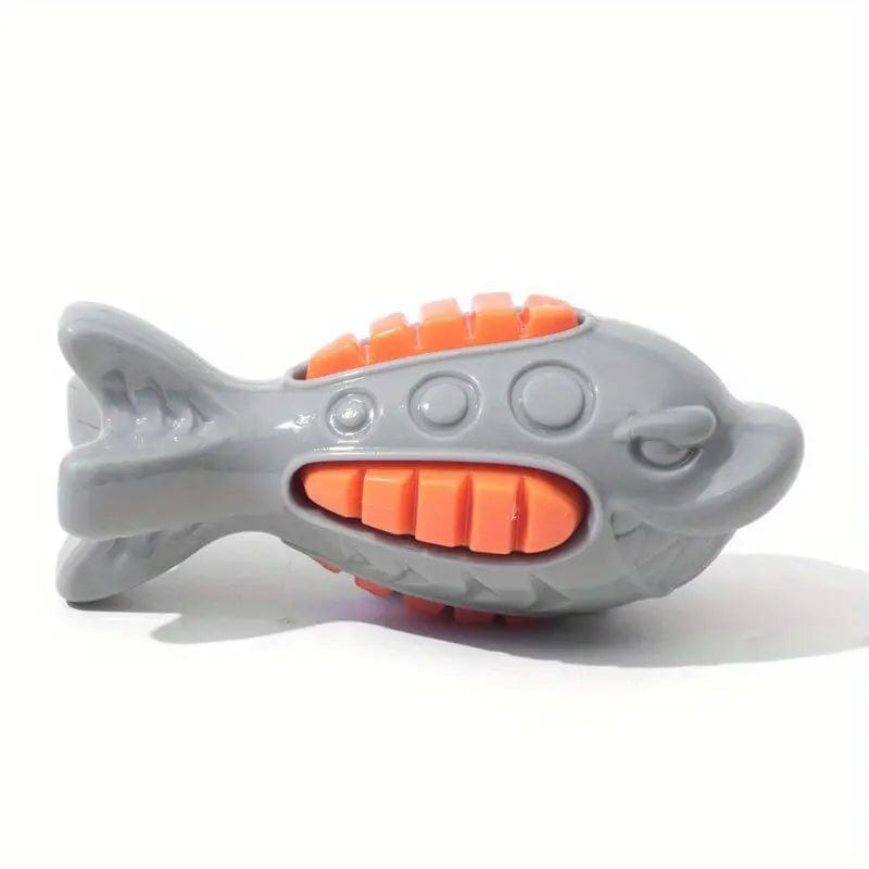 Durable Squeaky Shark Dog Toy | For aggressive chewers and dental health DooWoo