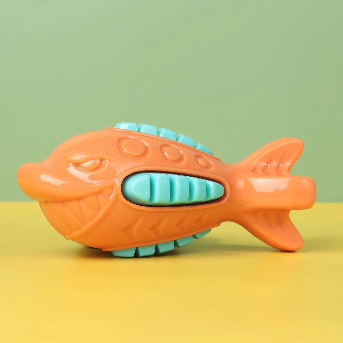 Durable Squeaky Shark Dog Toy | For aggressive chewers and dental health DooWoo
